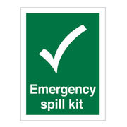 Emergency Spill Kit Sign